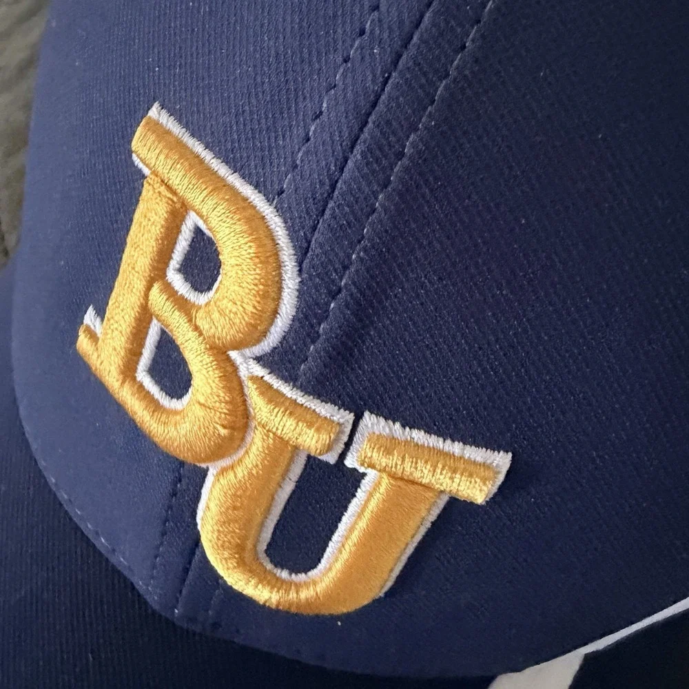 NIKE Bethel University HAT Yellow/Blue dri-fit Adjustable‎ OSFM Adult Legacy91